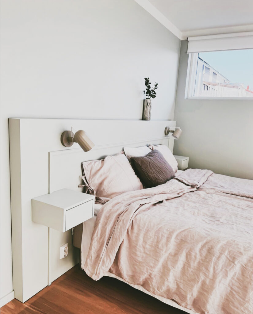 Makuuhuoneen sisustussuunnittelu - Mariel Interior.