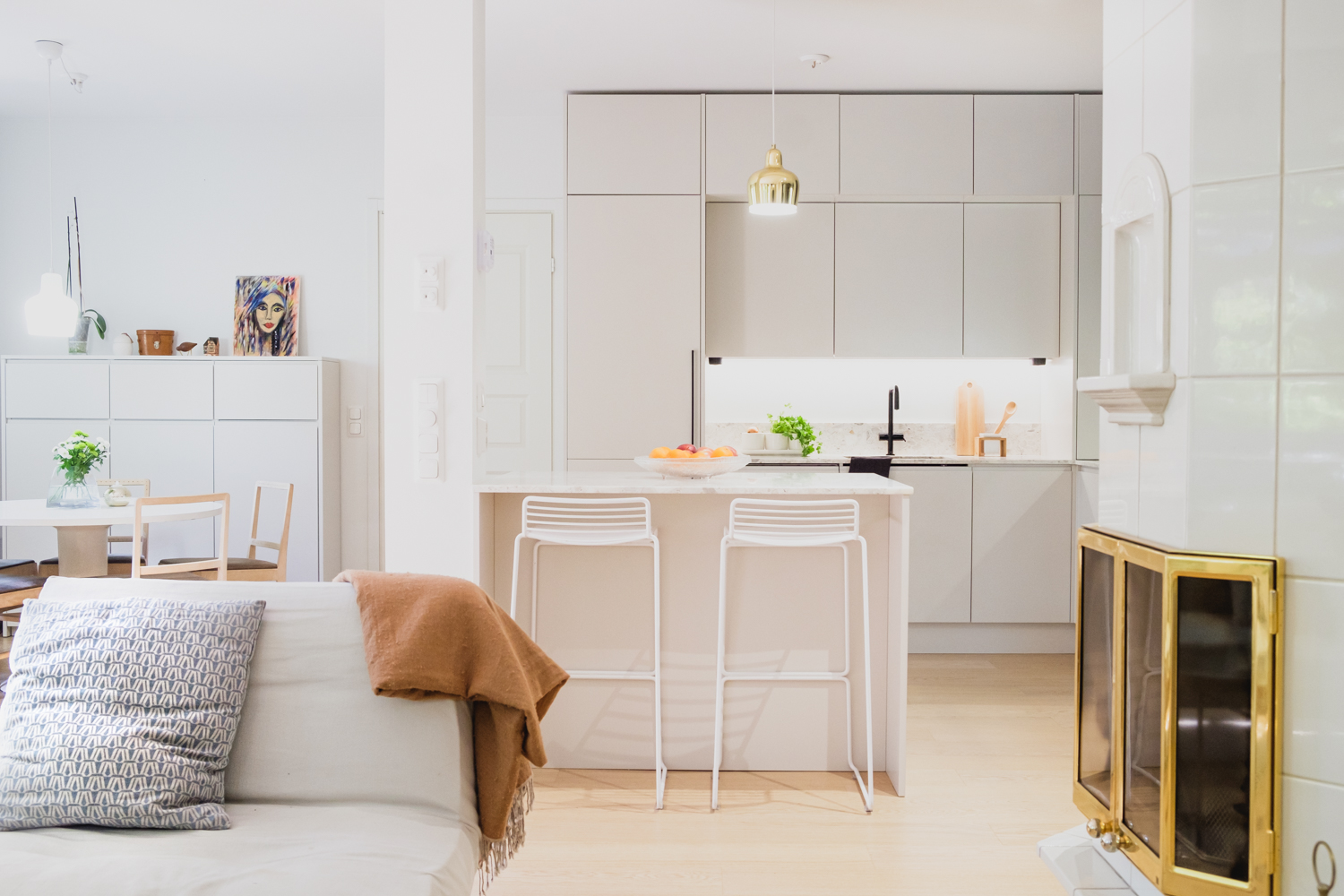 Mariel Interior omakotitalon sisustussuunnittelu, Kaukkala 2024.