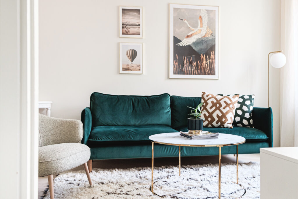 Sisustussuunnittelu yksiöön, Helsinki - Mariel Interior.